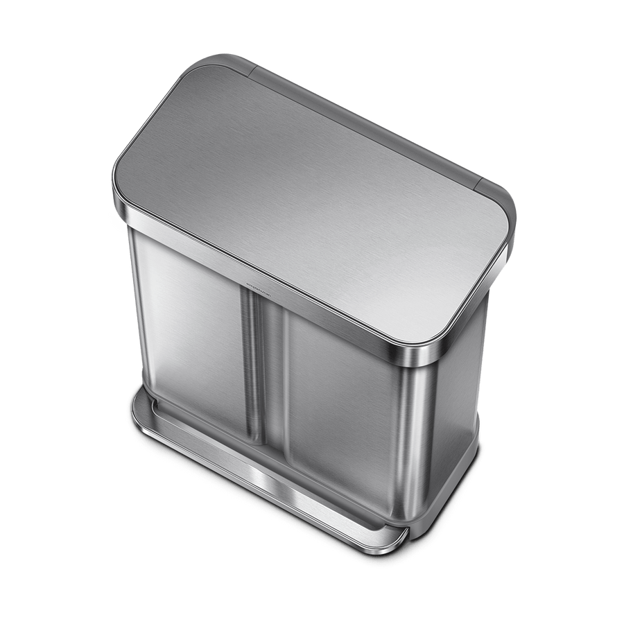 58L Treteimer mit Doppelfach