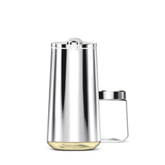 foam sensor pump - polished finish - front view with refillable cartridge image