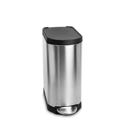 30 l schmaler Treteimer mit Plastikdeckel
