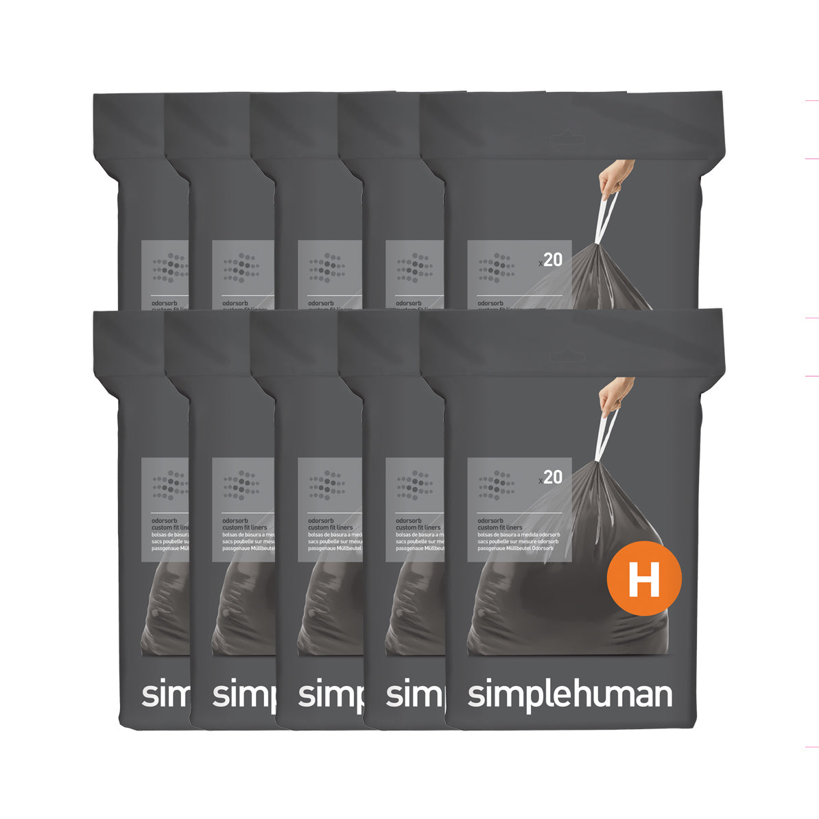 code H passgenaue odorsorb Müllbeutel