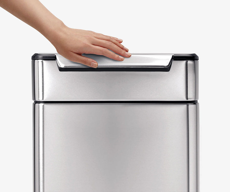 TIPGO Kleiner Mülleimer Aus Edelstahl – Schmal, 8 Liter, Für Bad, Küche, Unter Waschbecken