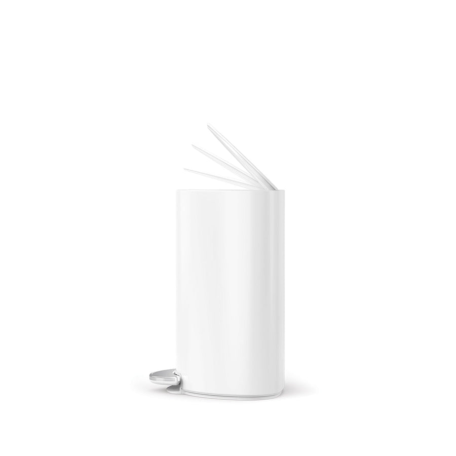 6 Liter, halbrunder Treteimer