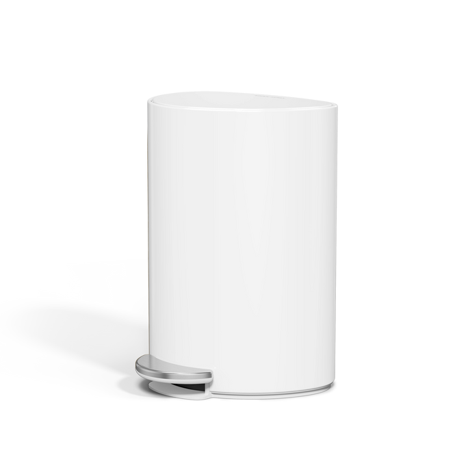 6 Liter, halbrunder Treteimer