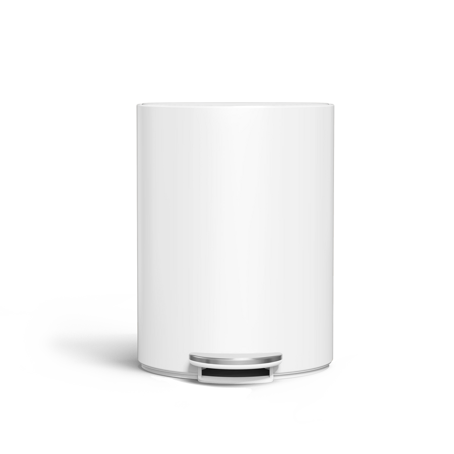 6 Liter, halbrunder Treteimer