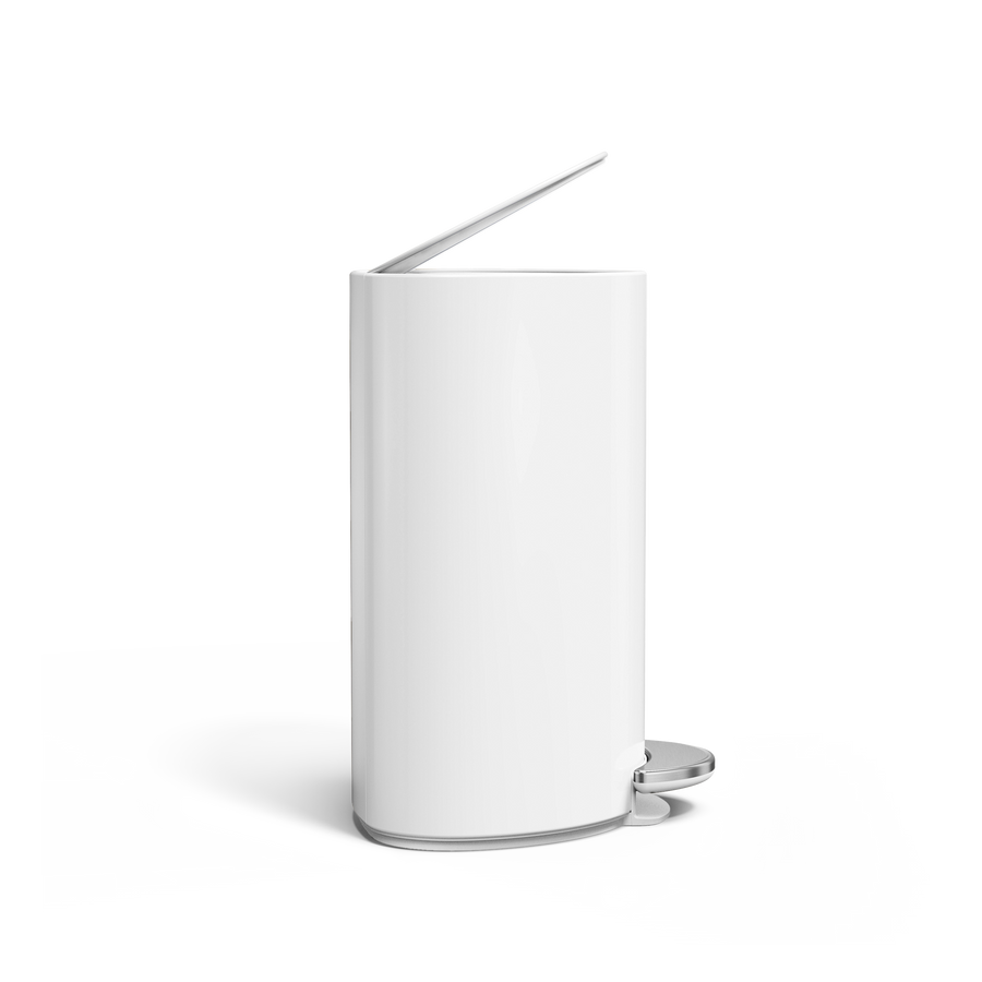 6 Liter, halbrunder Treteimer