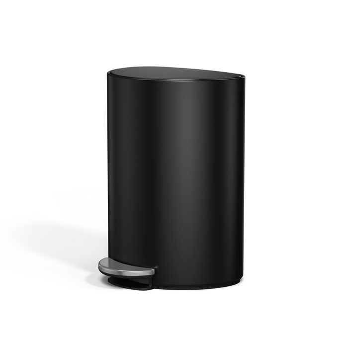 6 Liter, halbrunder Treteimer