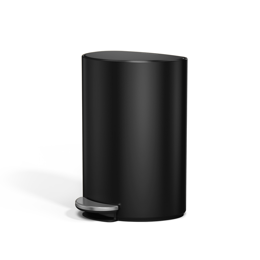 6 Liter, halbrunder Treteimer