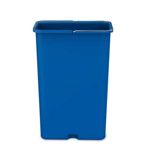 30L blue plastic recycling bucket  - main image
