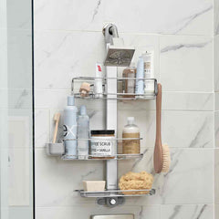 adjustable shower caddy plus - lifestyle white wall image