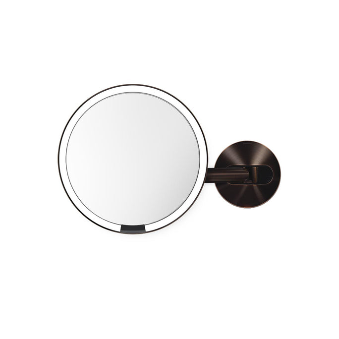 hard-wired wall mount sensor mirror - dark bronze finish - main image