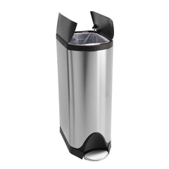 30L butterfly pedal bin with plastic lid - main image