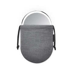 sensor mirror compact 10x - brushed finish - mirror coming out of pouch image